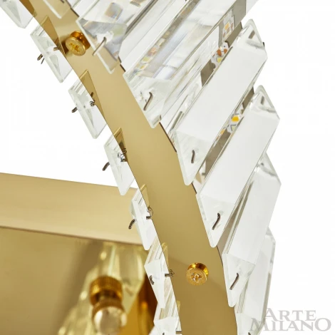 Потолочный светильник круглый Arte Milano Venezia 316223/D600 GD (регулировка яркости, LED, 220V, хрусталь, пульт управления, круглые)