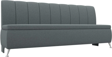 Диван кухонный прямой Кантри (Серый/Рогожка) Лига Диванов арт.123747