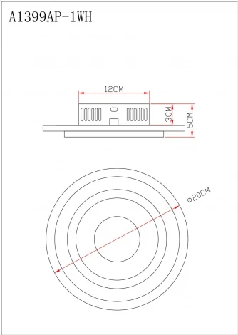 Потолочный светильник Arte Lamp Multy-piuma A1399AP-1WH