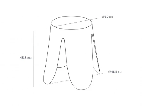 Комплект табуретов Chim 6 шт. ОГОГО Обстановочка! 966370 (Мех/Горчичный)