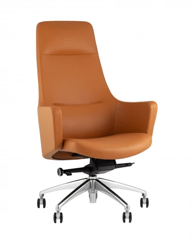 Кресло руководителя TopChairs Ferris коричневое арт.УТ000039421