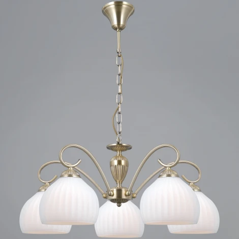 Подвесная люстра ILLUMICO IL0695-5PSQ-24 AB CAPELLA (220V, на цепи)