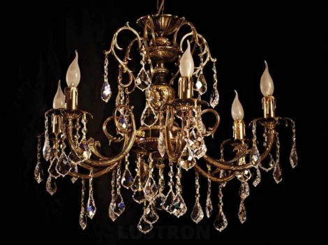 Подвесная люстра Brizzi 8888 8888/6 AB Leaf crystal