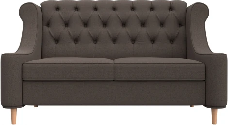 Диван кухонный прямой Бронкс (Коричневый/Рогожка) Лига Диванов арт.123732