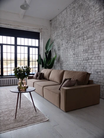 КОРСО XL Диван тканевый прямой бежевый D1 furniture арт.AAA41701001