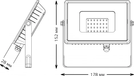 Прожектор уличный Gauss Qplus 690511330 (LED, 220V, IP65)