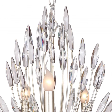 Подвесная люстра Favourite Feerie 1932-9P (220V, хрусталь, на цепи, подсвечник, свеча)