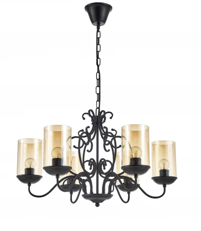 Подвесная люстра Arti Lampadari Gardena E 1.1.6 B (220V, на цепи, подсвечник, свеча)