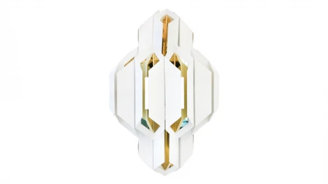 Настенный светильник Lumina Deco Piramid  LDW 6021-2 WT+GD