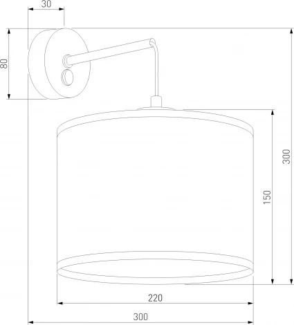 Бра TK Lighting Juta 6858 (220V, выключатель)