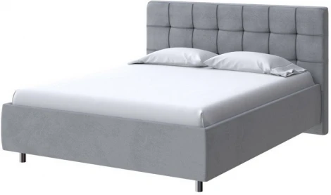 PROxSON Кровать Nety без основания (Ткань: Велюр Ultra Осенний туман) 120x200