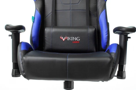 Кресло игровое Zombie VIKING 5 AERO черный/синий эко.кожа с подголов. крестовина пластик