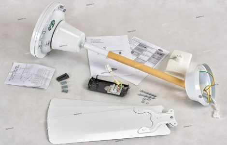 Вентилятор потолочный с настенным регулятором Dreamfan Simple, 3 лопасти, белый