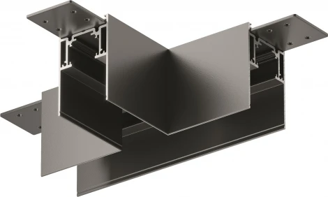 Коннектор Т-образный Gravity накладной черный (магнитный) Maytoni Technical TRA010CT-41B