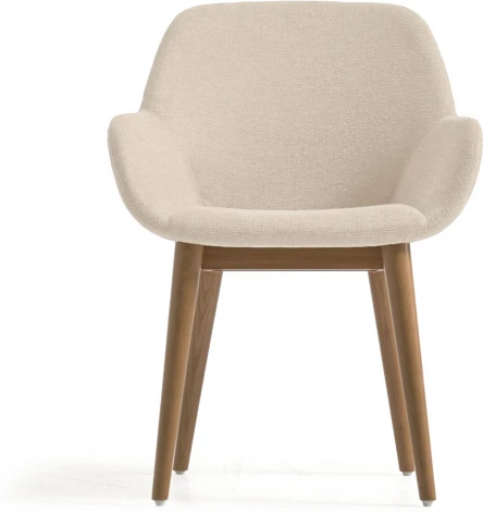 Стул Konna бежевого цвета на ножках из массива ясеня La Forma (ex Julia Grup) арт.108095