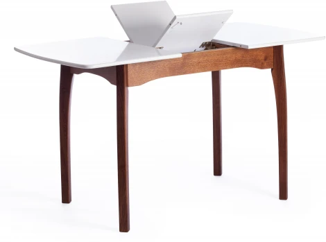 Стол CATERINA бук, мдф, 100+30x70x75, коричневый, белый Tetchair 15856