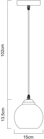 Подвесной светильник Arte Lamp Miraggio A3215SP-1BK