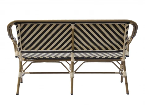 "Кабри" диван двухместный из искусственного ротанга, цвет бежево-коричневый 4SIS ZF2186C Coffee