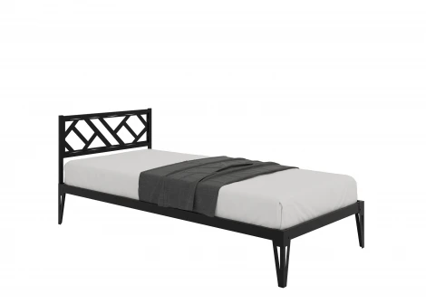 Кровать КМД 47 АЙРИС 900, черный Форвард 102362