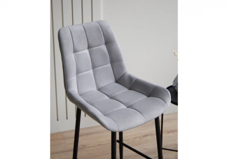 Барный стул Челси светло-серый (zd 960) / черный 632541