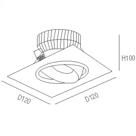 Donolux DL18461 DL18461/01WW-White SQ Dim