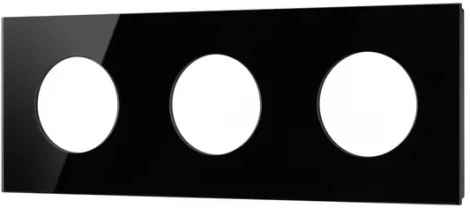 Рамка стеклянная FRM-GLARE-GC-3-BK (Arlight) 043839