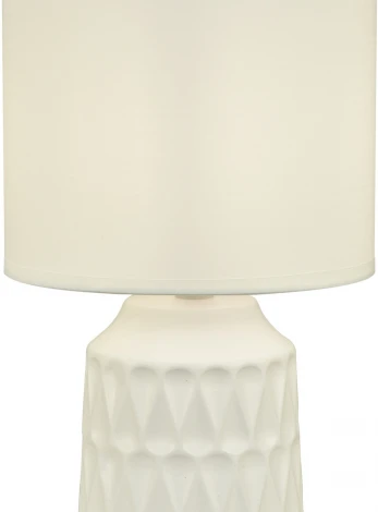 Настольная лампа Escada Rhea 10203/L White 1х40Вт Е14, керамика/ткань, белый