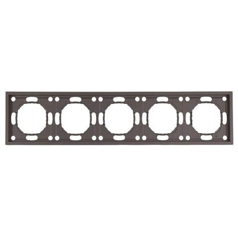 Рамка на 5 постов (антрацит, soft touch) Stekker Эмили 49940