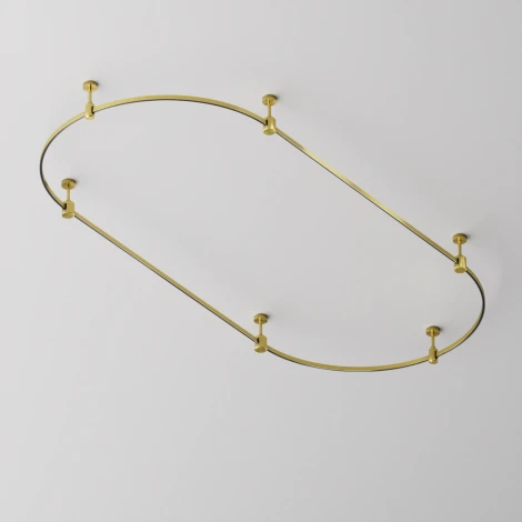 Шинопровод магнитный Flarity полукруг латунь 80 см Maytoni Busbar trunkings Flarity TRX154-SR-D800-BS (24V)
