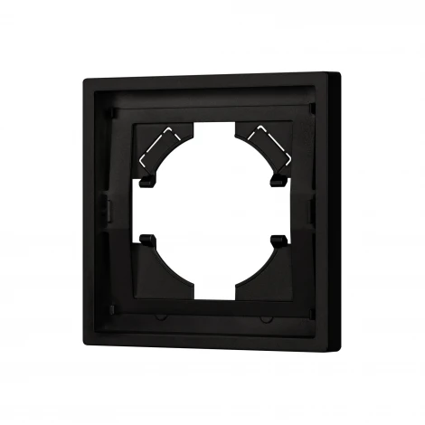 Рамка пластиковая FRM-TENDO-SFPL-1-BK (Arlight, Матовый черный) 054642