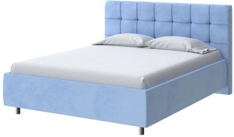 PROxSON Кровать Nety без основания (Ткань: Велюр Teddy Небесно-голубой) 80x190