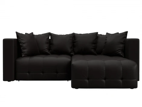 Диван угловой Лига-052 НПБ угол универсальный (ЛДСП,Брус,Фанера/Пластик/Экокожа/Коричневый) Лига Диванов 129911