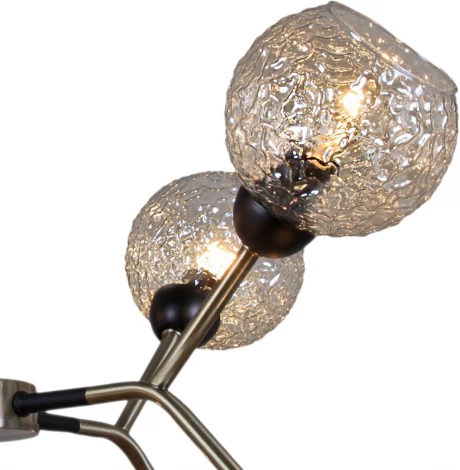 Потолочная люстра на штанге ILLUMICO IL0268-8PSQ-79 BK AB (220V)