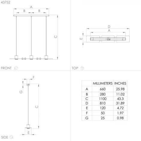 Подвесной светильник Eglo Bramerton 43752 (220V, на проводе)