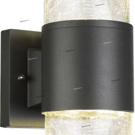 Светильник настенный уличный Globo Nina, 2 плафона, антрацит с прозрачным