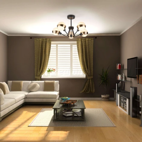 Потолочная люстра Eurosvet Jasper 70093/5 черный