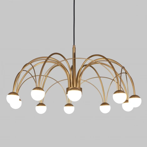 Подвесная люстра Eurosvet Ragno 90030/10 LED золото (220V, на проводе, шарики)