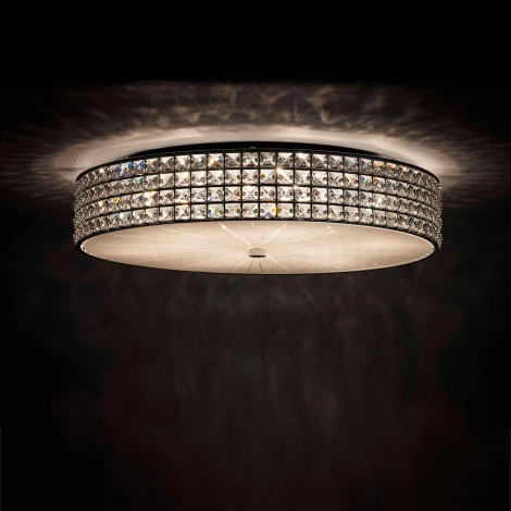 Потолочный светильник круглый Citilux Портал CL324101 (220V, хрусталь K9)