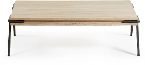 Журнальный стол La Forma (ex Julia Grup) Thinh (Черный/ Дерево,Сталь,Акация)