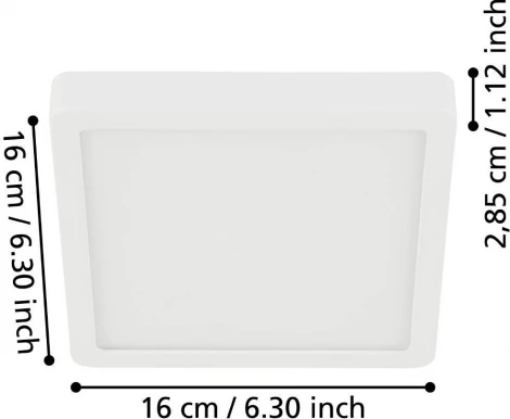 Потолочный светильник светодиодный Eglo FUEVA 5 900646 (220V, IP44)