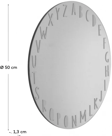 Настенное зеркало La Forma (ex Julia Grup) Keila (Черный,Серый/ Стекло,МДФ)