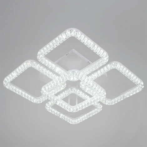 Потолочная люстра светодиодная на штанге с регулировкой цветовой температуры, яркости и ночным режимом Reluce 19848-0.3-4+1B WH