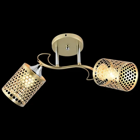 Потолочная люстра на штанге Reluce 01322-0.3-02 MATT GOLD+CR (220V)