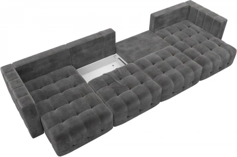 Диван П-образный Лига-052 НПБ Лонг Лига Диванов (Велюр) арт.128843