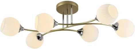 Потолочная люстра Seven Fires Dzhoeri SF3358/6C-GD-CR-WT