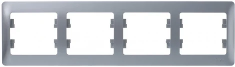 Рамка на 4 поста (алюминий) Systeme Electric GSL000304