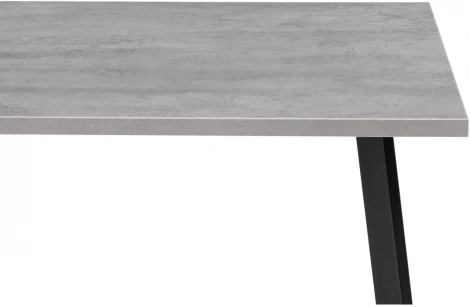 Стол Notta Тринити Лофт 120х80х75 25 мм бетон / черный матовый 534914