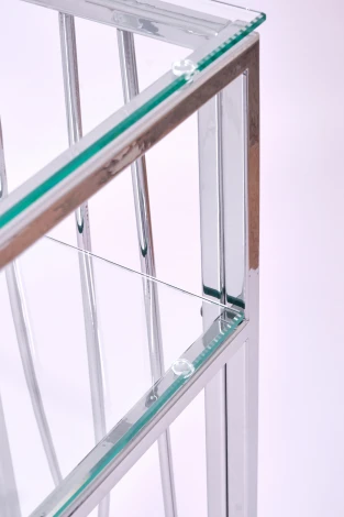Консольный стол AllConsoles 1122-CS clear серебряный