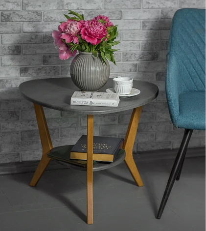 Стол журнальный BeautyStyle 15 серый бетон/бук от фабрики Mebelik
