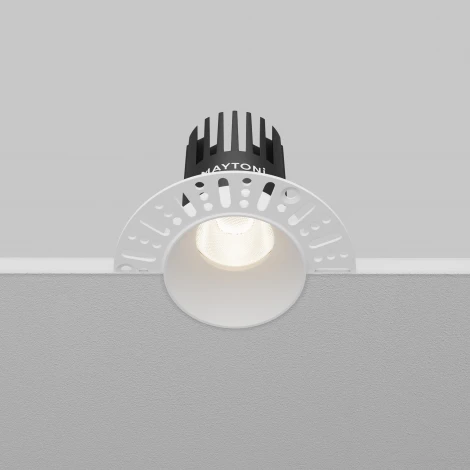 Встраиваемый светильник под гипсокартон Maytoni Dip DL119-10W-4K-TRS-W (LED, 220V, круглые)